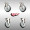 Service Caster 5 Inch 316SS Thermoplastic Rubber Wheel Swivel Top Plate Caster Rigid SCC, 2PK SCC-SS31620S514-TPRB-2-R-2 - alternate 3